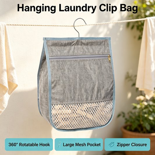 Hanging Laundry Clip Bag